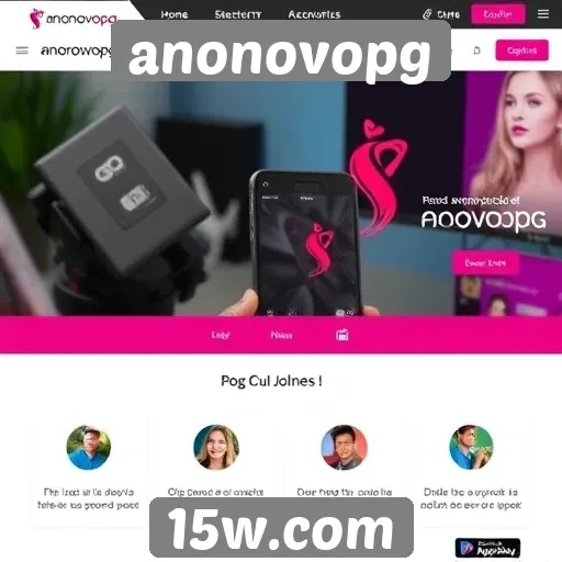 Características principais do site anonovopg